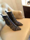 Women's Boots Fendi Technical Black Leather Size 39 US 8.5