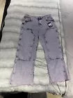 Louis Vuitton Virgil Abloh Wide Carpenter Denim Trousers With Fringes