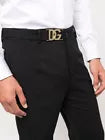 Dolce & Gabbana Men's Pants Black with gold Logo