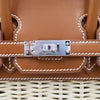 Hermès 25cm Birkin Picnic Fauve Barenia Leather/Osier Wicker Palladium Hardware