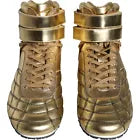 DOLCE & GABBANA Gold Leather Sartoria Sneakers