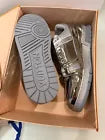 LOUIS VUITTON Silver Mirror LV Trainer Sneaker Virgil Abloh