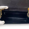 Chanel Coco Mark Lambskin Chain Shoulder Bag Black Auth