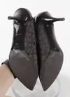 Louis Vuitton Monogram Brown Canvas and Patent Leather Booties Size 40 USED