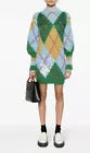 Gucci Sequin Argyle Jumper Dress