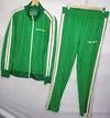 NEW Palm Angels Glitter Lurex Tracksuit Men's Size XL/XXL Green Made In Italy