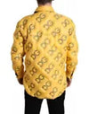 Dolce & Gabbana Elegant Yellow Padded Blouson Men's Jacket Authentic