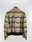 GUCCI Trefoil Print Jacket Blouson 52 Polyester Cream Total Pattern Used