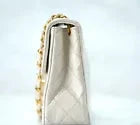 Chanel Mini Matelasse 17 Single Flap Lambskin White Chain Shoulder Bag