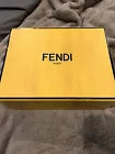 Brand New Fendi Black/brown Zucca Embossed Leather Small Kan U Shoulder Bag..