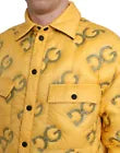 Dolce & Gabbana Elegant Yellow Padded Blouson Men's Jacket Authentic