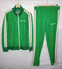 NEW Palm Angels Glitter Lurex Tracksuit Men's Size XL/XXL Green Made In Italy