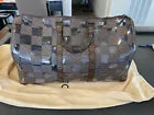 NEW Louis Vuitton Virgil Abloh Keepall Bandouliere 50 Chess Brown/Clear