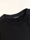 Balmain Paris Tape Logo Cotton Sweatshirt Black