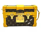 Louis Vuitton Petite Malle Monogram Trunk Leather Shoulder Bag Rare Color