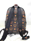 MCM Stark Maxi Visetos Coated Canvas Medium Backpack In Black