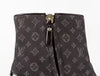 Louis Vuitton Monogram Brown Canvas and Patent Leather Booties Size 40 USED