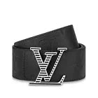 LOUIS VUITTON Men’s LV Shadow 40mm Reversible Belt M0717 Size 36”/90cm