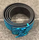 Louis Vuitton Blue LV Initials Reversible Belt