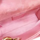 Dior Lady D-Joy Micro Shoulder Handbag Candy Pink Cannage Lambskin Leather