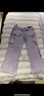 Louis Vuitton Virgil Abloh Wide Carpenter Denim Trousers With Fringes