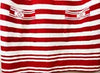 Chanel Logo White Red Stripe Dress