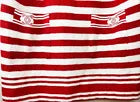 Chanel Logo White Red Stripe Dress