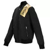 DOLCE & GABBANA DG Gold Logo Padded Zip Bomber Jacket Black IT 56 2XL