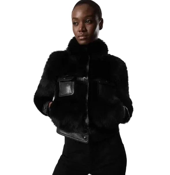 Tom Ford Women's Black Fur And Leather Jacket - BNWT