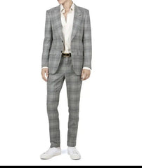 Tom Ford Wool Checked DYLLAN 2 PC Pant Suit - BNWT
