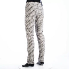DIOR Oblique Pattern Gray Denim Jeans - Slim Fit