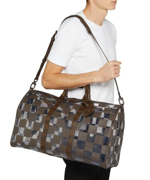 Louis Vuitton X Virgil Abloh LV Chess Keep-all 50 Bag
