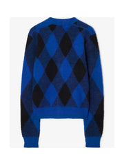 Burberry Argyle-Checkered Wool Cardigan