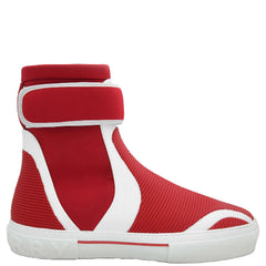 Burberry Men's Sub Touch Strap Sneakers - Red/White