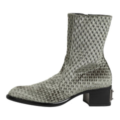 Patterned boot on a white background