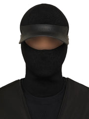 Givenchy Wool Knitted Balaclava Visor - Black BNWT