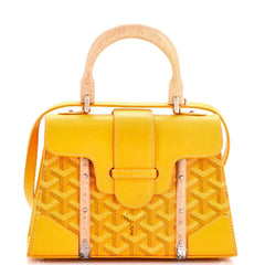 Goyard Structured Saigon Top Handle Leather Mini Bag