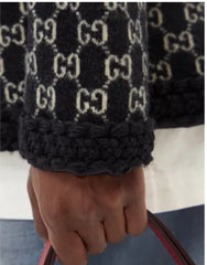 Gucci GG Wool Jacquard Cardigan Black - BNWT