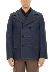 Gucci Men's Blue Denim Double Breasted Jacket - BNWT