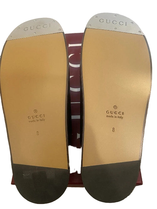 Gucci Open Leather Slides