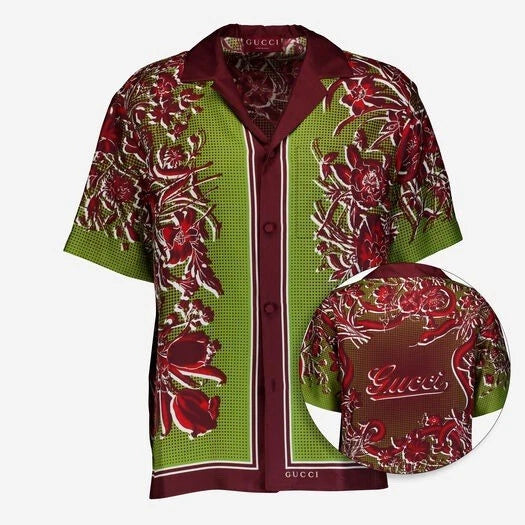 Gucci Floral Snake Printed Shirt