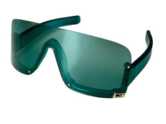 Gucci Sunglasses GG1637S Green Shield Small 99-115 Authentic
