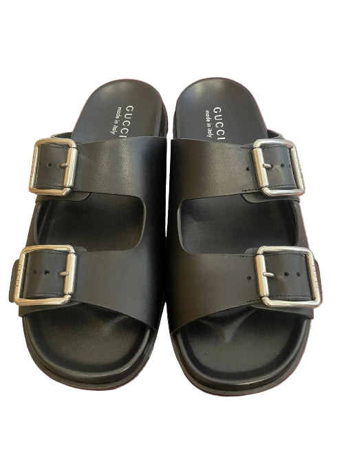 Gucci Open Leather Slides