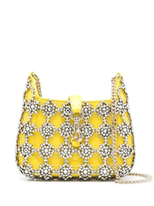 Gucci Jackie 1961 Leather & Crystal's Bag