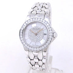 Patek Philippe Neptune 18k White Gold Mother Pearl Ladies Watch 4881/110G