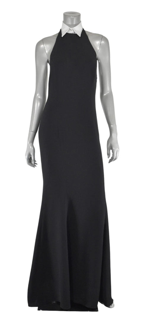 Ralph Lauren Purple Label Collection Black Silk Dress