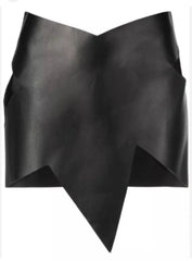 Black leather wrap on a white background