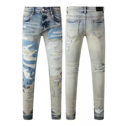 New Amiri Men's Personality Retro Slim Jeans/Size 28-40