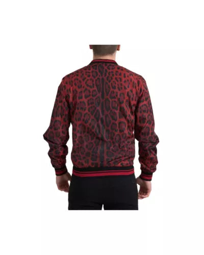 Dolce & Gabbana Leopard Print Bomber Jacket