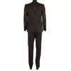 DOLCE & GABBANA Flower Striped 3 Piece Jacquard Pant Suit